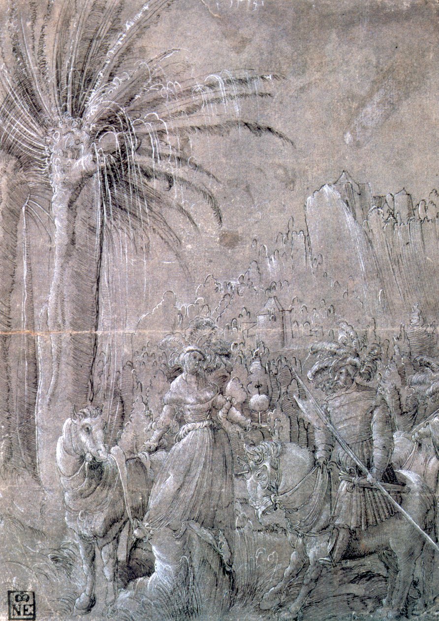 Davide e Abigail, inizio XVI secolo da Master of the Historia of Frederici