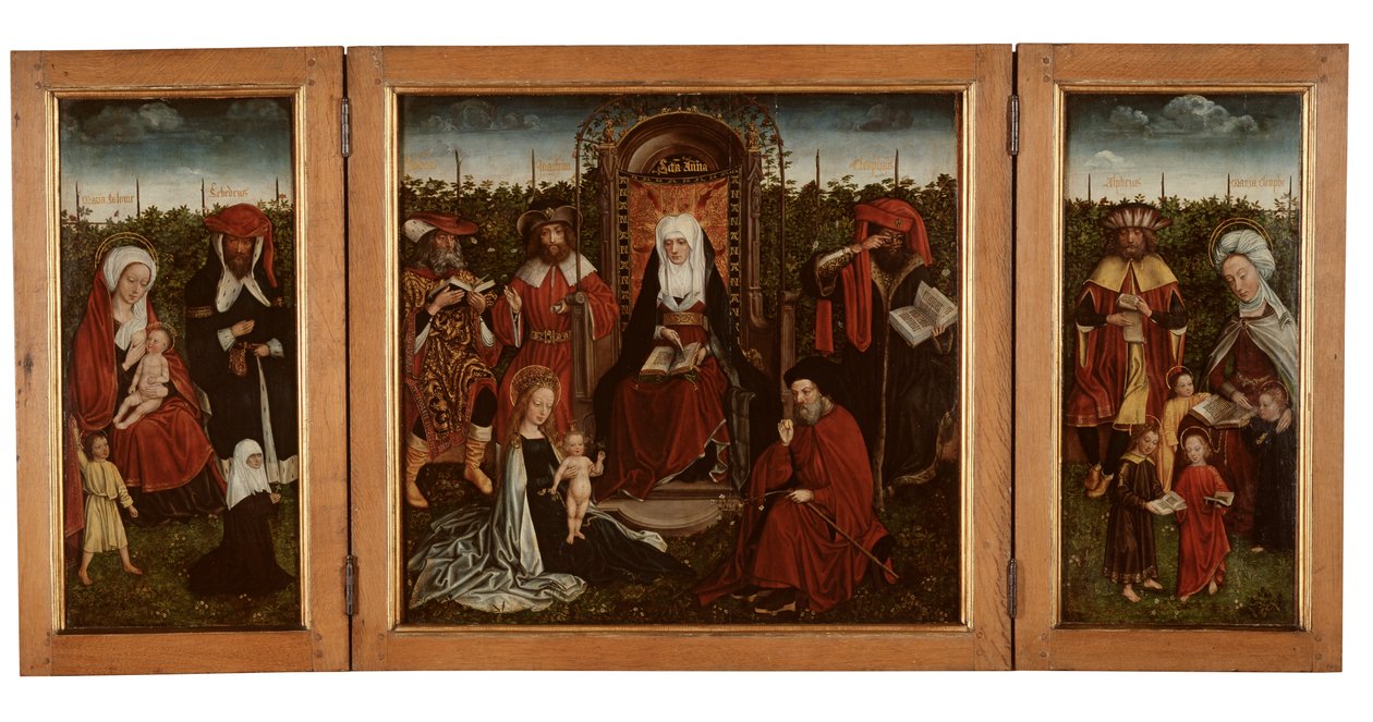 Il trittico di Poortakker da Master of the Holy Family of St. Anne