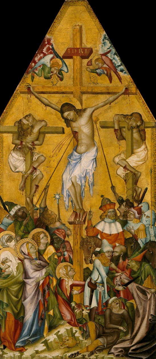 La crocifissione di Cristo, ca. 1340 da Master of the Kaufmann Crucifixion