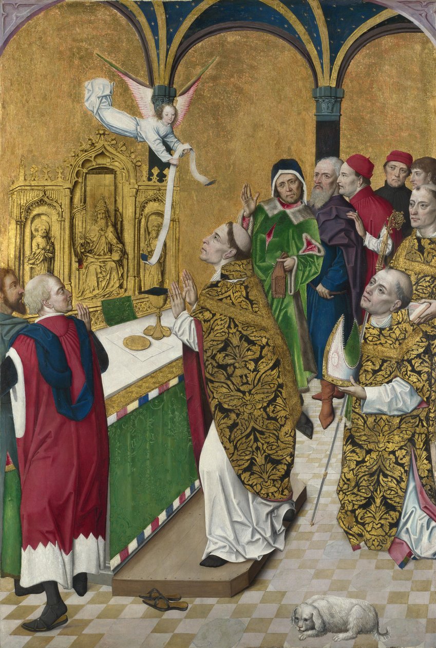 La Messa di San Uberto. Pannello dell