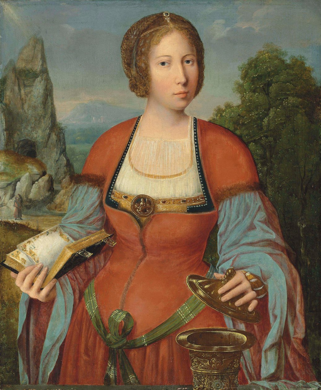 La Maddalena con in mano un libro d