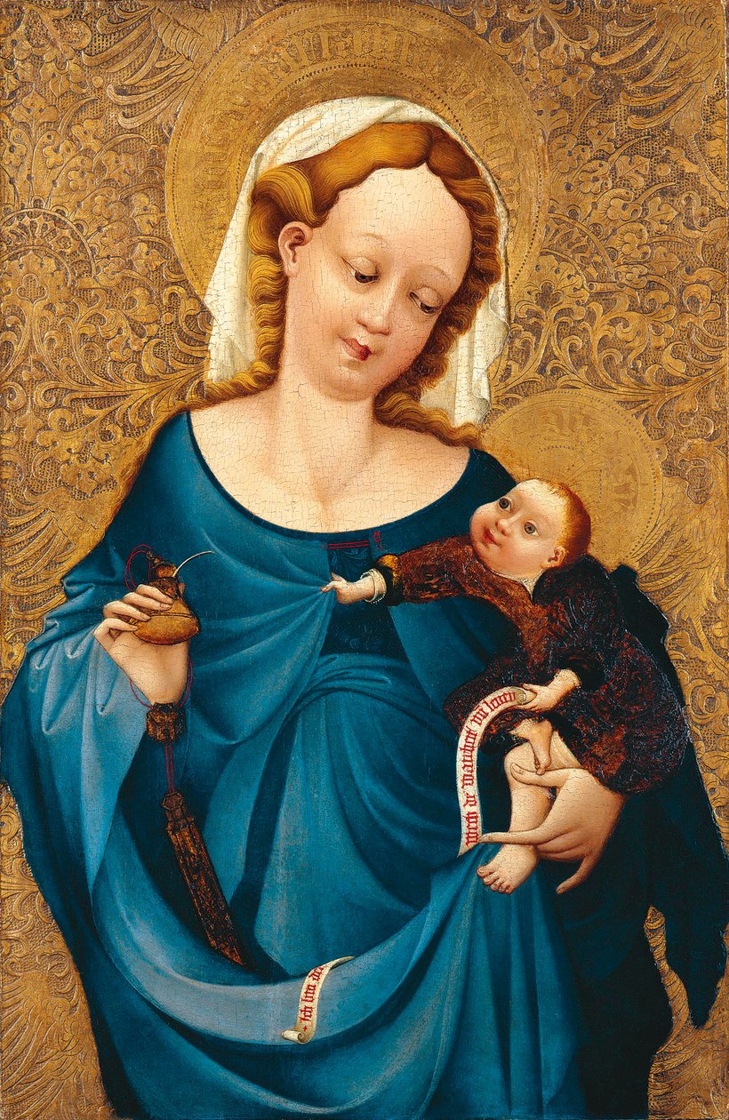 Madonna con il calamaio da Master of the Middle Rhine