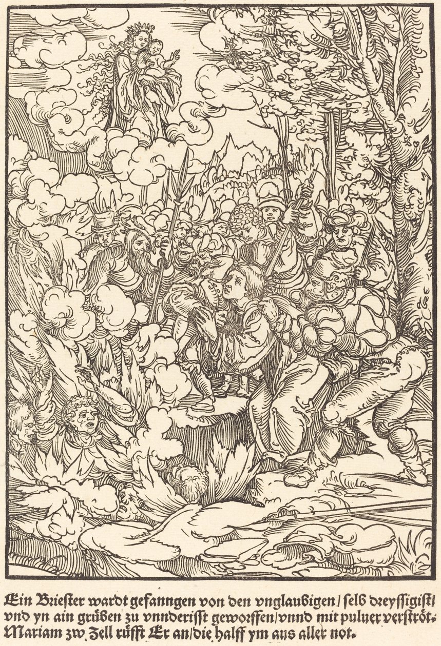 Un prete è stato catturato da Master of the Miracles of Mariazell