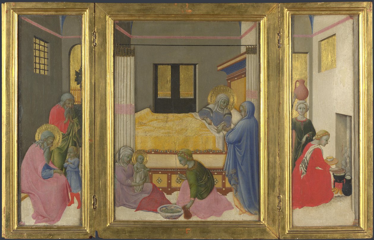 La nascita della Vergine, c. 1440 da Master of the Osservanza