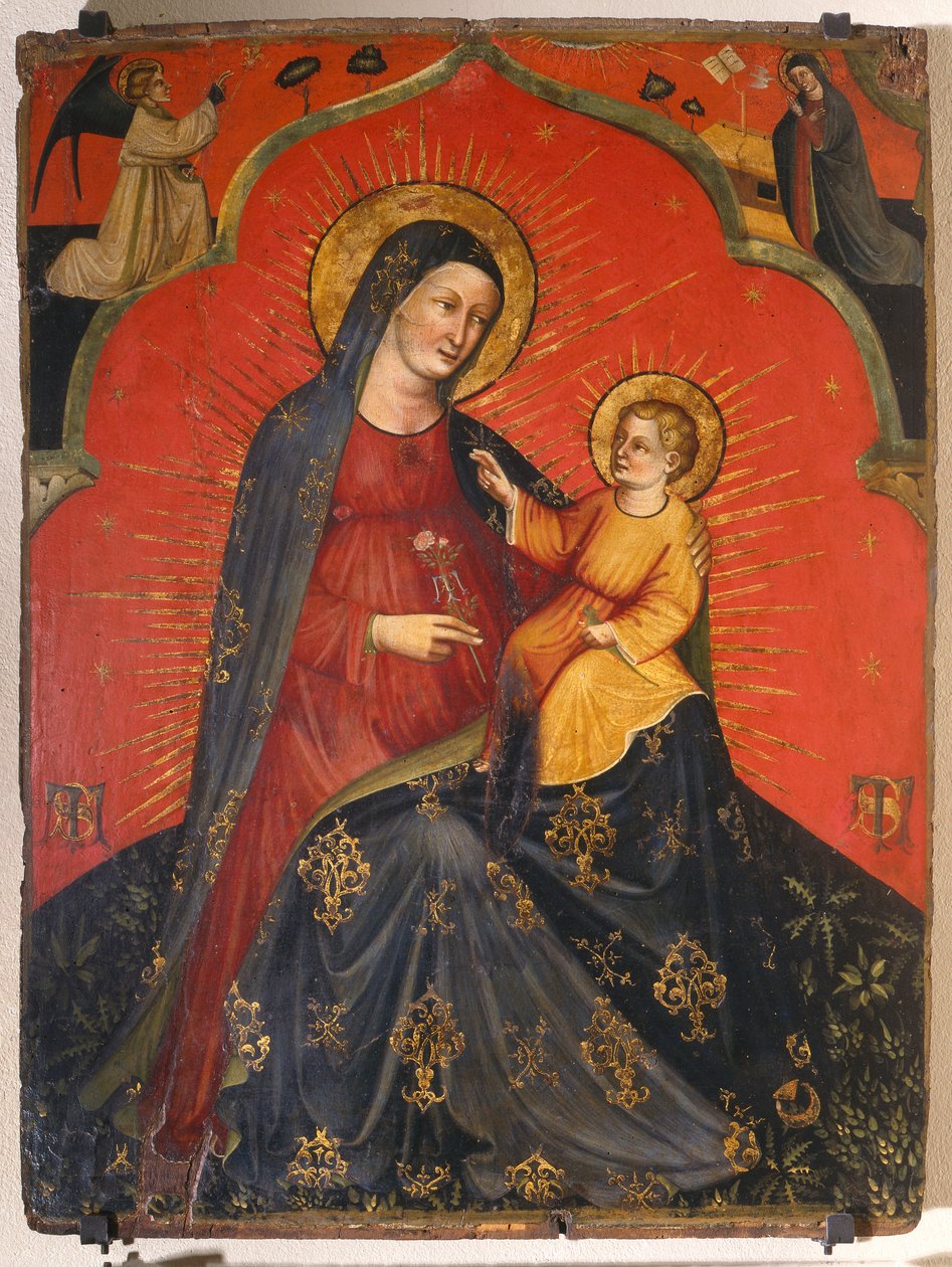 Madonna e Bambino e Annunciazione da Master of the Pesaro Crucifix