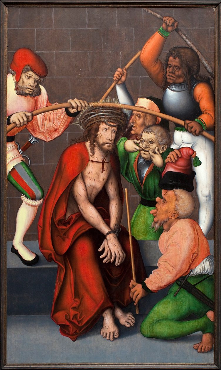 La corona di spine. Dipinto del maestro dell'altare di Pflock (Germania ...