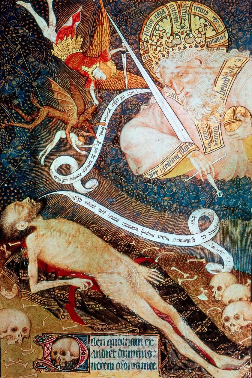 Il giudizio di morte, inizio XV secolo da Master of the Rohan Hours