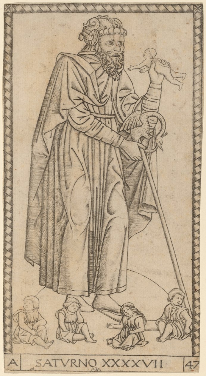 Saturno da Master of the S Series Tarocchi