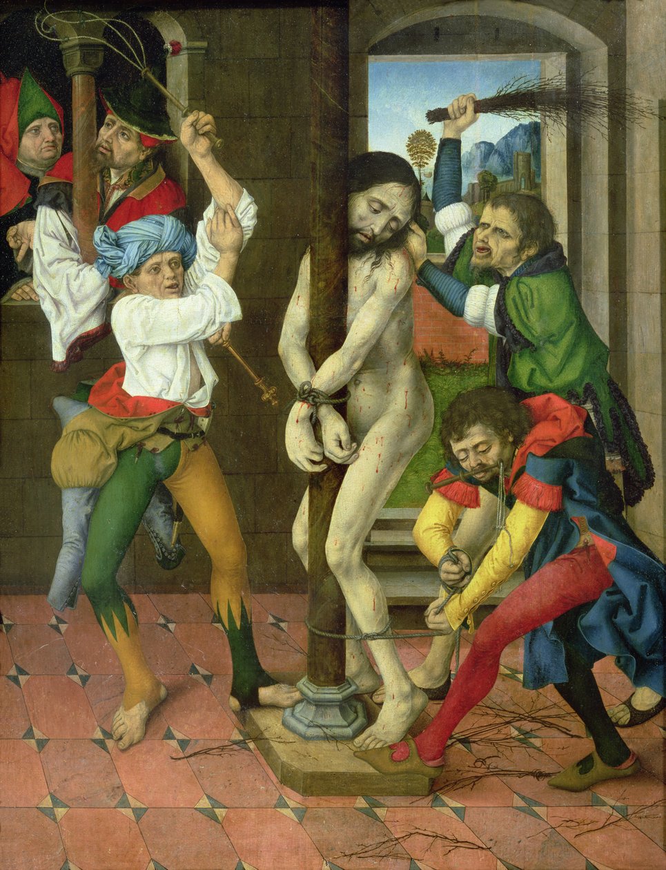 La flagellazione di Cristo, pannello laterale dell