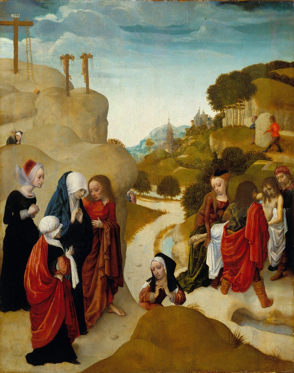 Sepoltura di Cristo, 1490 circa (olio su tavola) da Master of the Virgo Inter Virgines