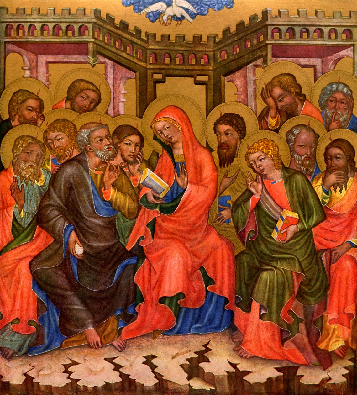 Discesa dello Spirito Santo da Master of the Vyssi Brod Altar