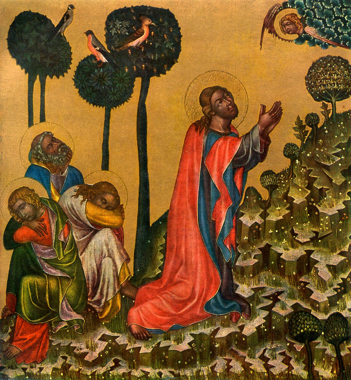 Gesù nel Giardino degli Ulivi, c. 1350 1955 da Master of the Vyssi Brod Altar