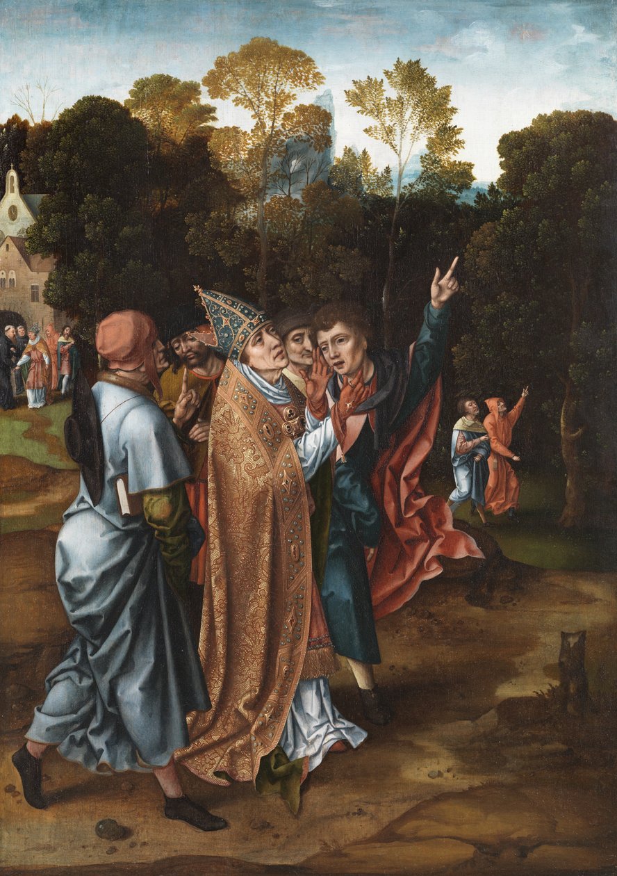 Visione del Vescovo, c.1510-20 da Master of the von Groote Adoration