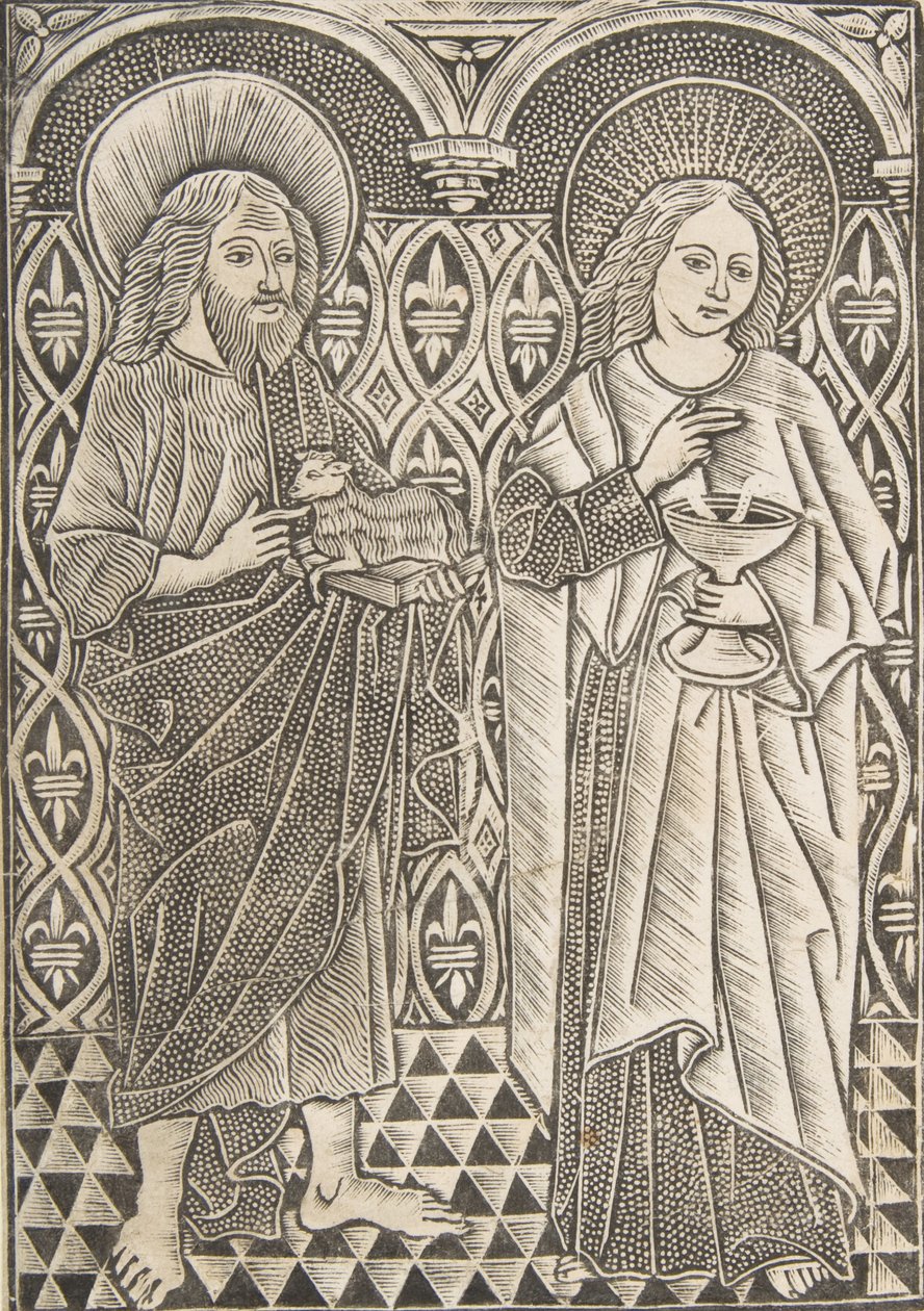 San Giovanni Battista e San Giovanni Evangelista, XV secolo da Master with the Cologne Arms