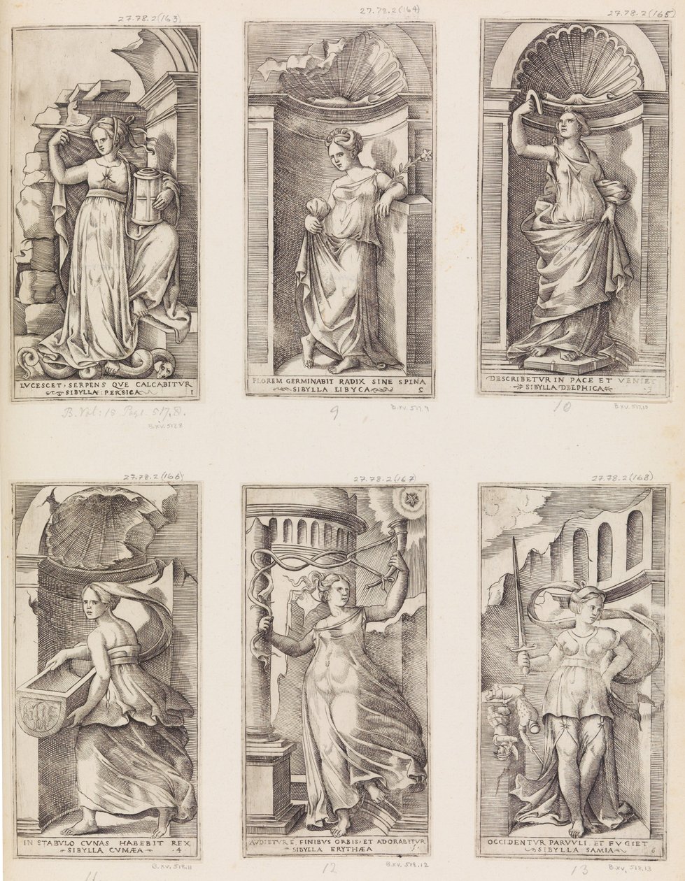 La Sibilla Libica, XVI secolo da Master with the Name of Jesus
