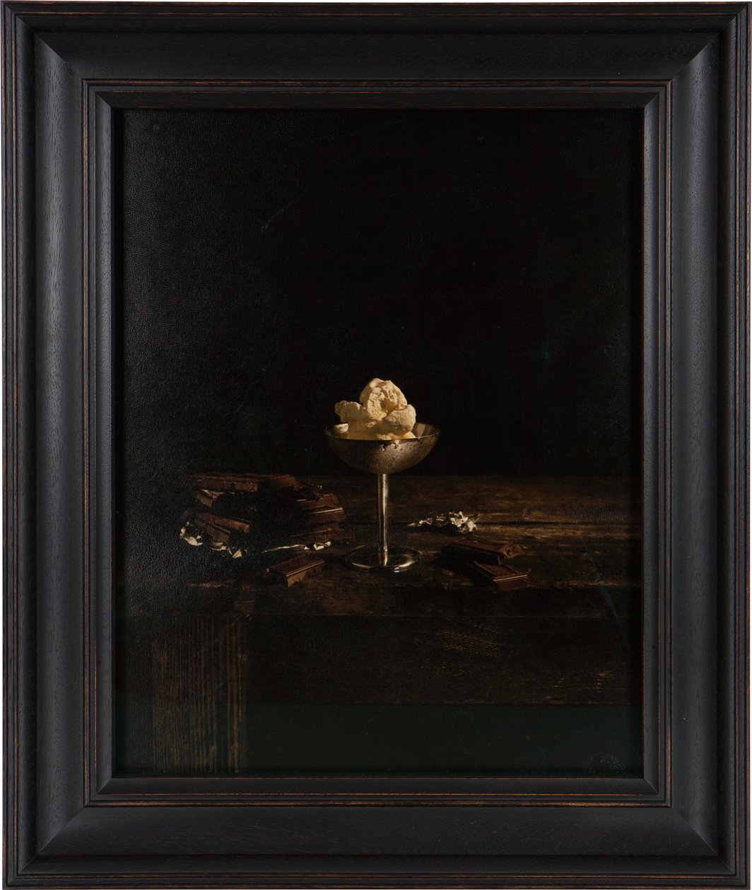 Last Meal on Death Row, Dobie Gillis Williams, 2012 (stampa a trasferimento digitale su pergamena di pelle di capra) da Mat Collishaw