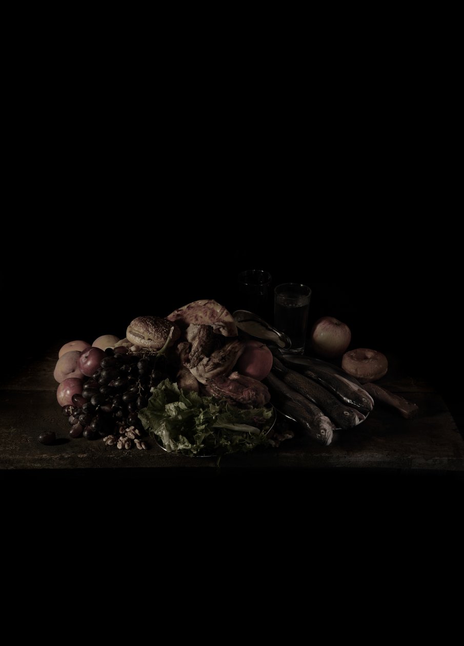 Ultimo pasto nel braccio della morte, Texas; Juan Soria, 2011 (fotografia in formato C) da Mat Collishaw