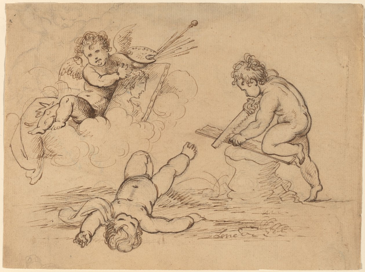 Allegoria: Quattro Putti da Mather Brown