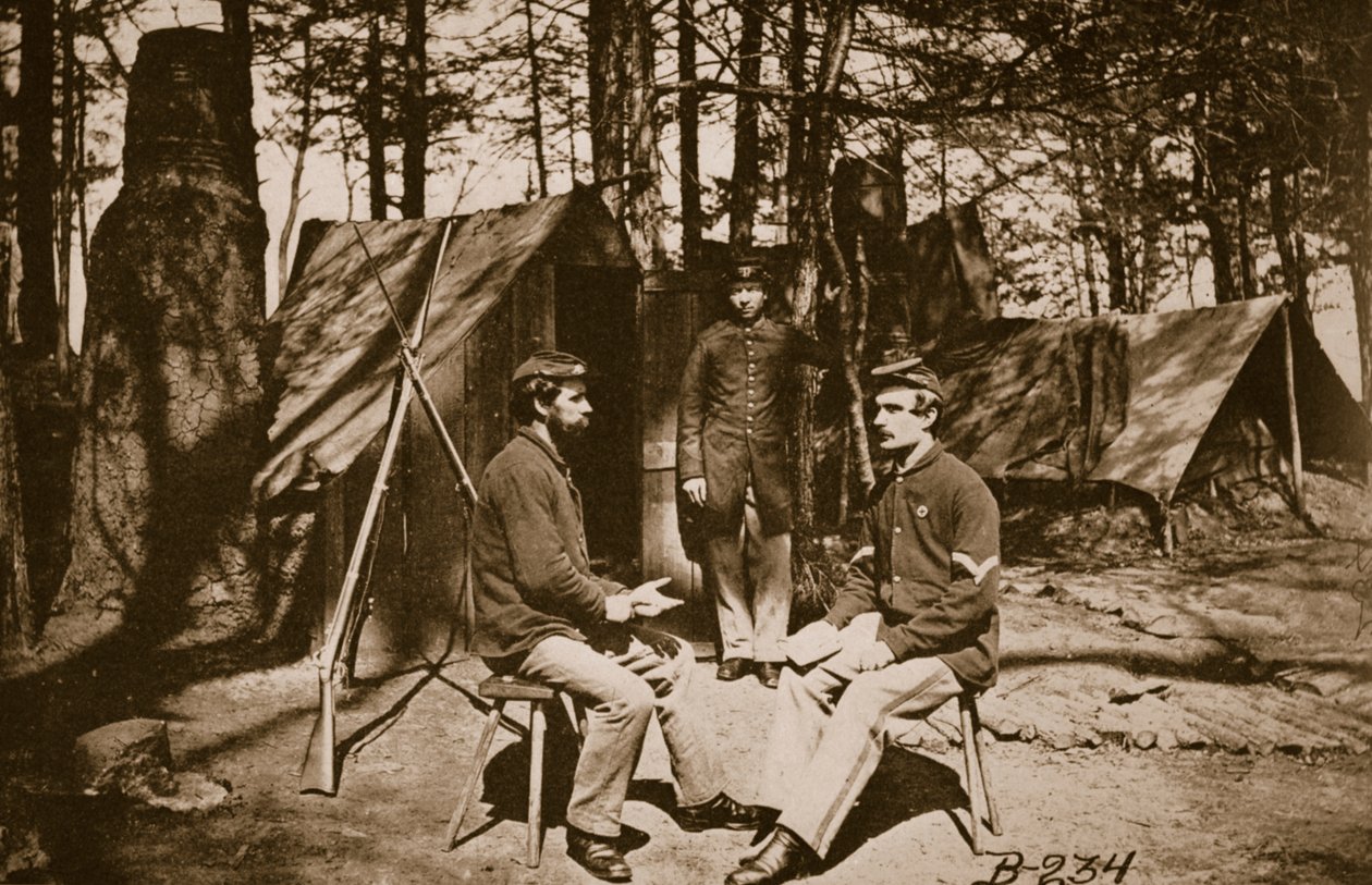 Accampamento prima di Petersburg, 1861-65 da Mathew B. Brady