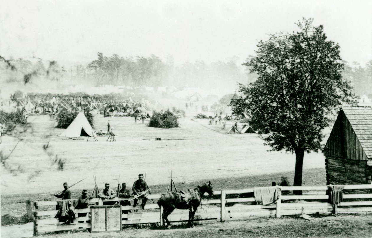 Campo Winfield Scott, vicino a Yorktown, 3 maggio 1862 da Mathew B. Brady