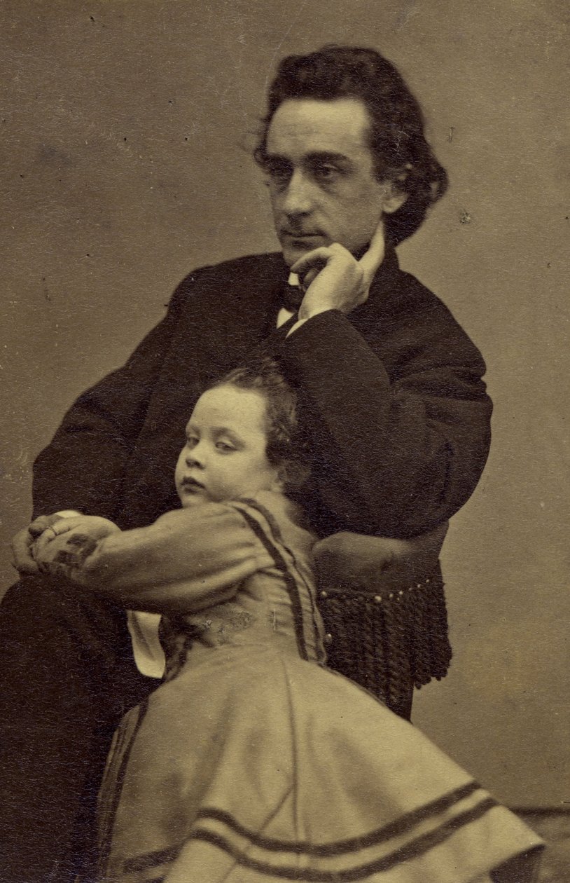 Edwin Booth e sua figlia Edwina da Mathew B. Brady