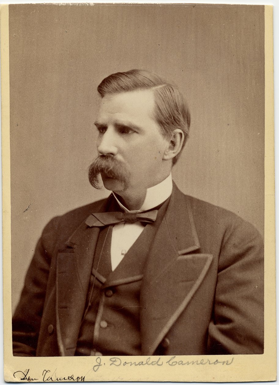 James Donald Cameron, politico americano, 32º Segretario di Stato degli Stati Uniti da Mathew B. Brady