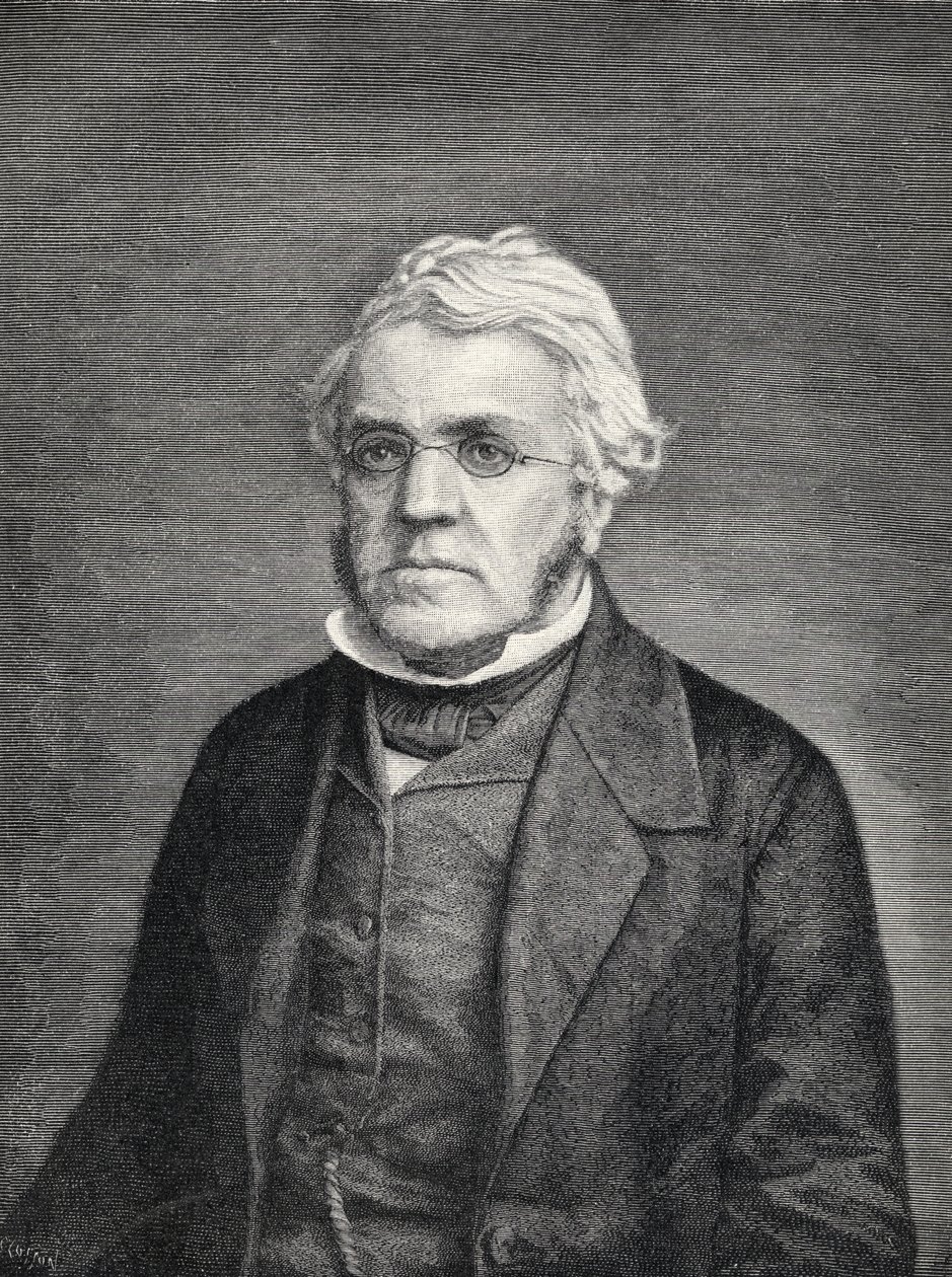 Ritratto di William Makepeace Thackeray, inciso da W.B. Closson da un dagherrotipo di Brady durante il viaggio di Thackeray in America, da 