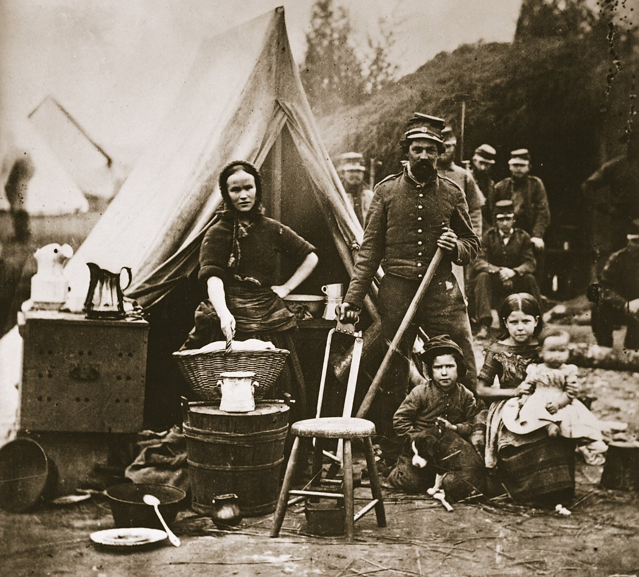 Il campo della 31ª fanteria della Pennsylvania vicino a Fort Slocum, 1862 da Mathew B. Brady
