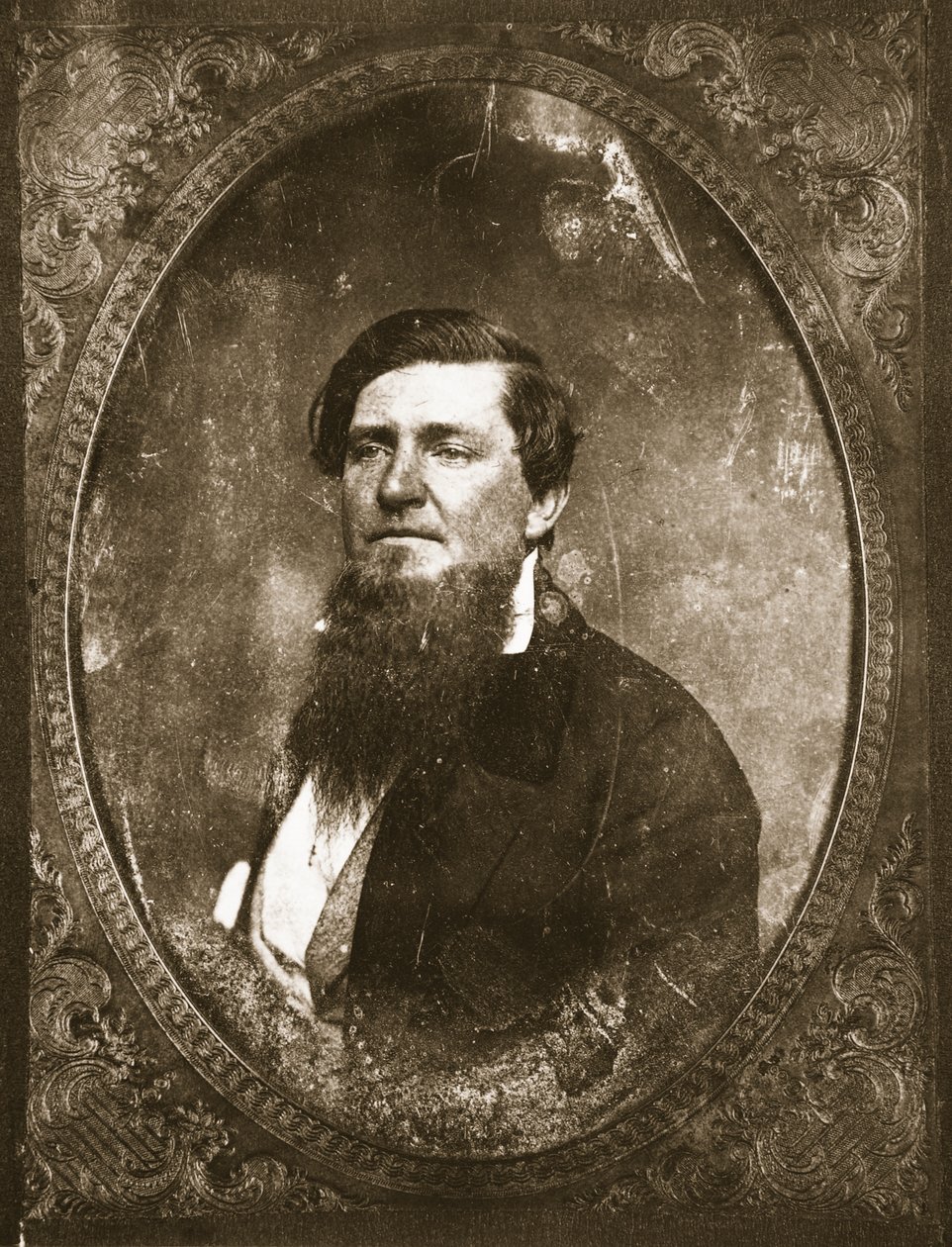 Uomo barbuto non identificato da Mathew B. Brady