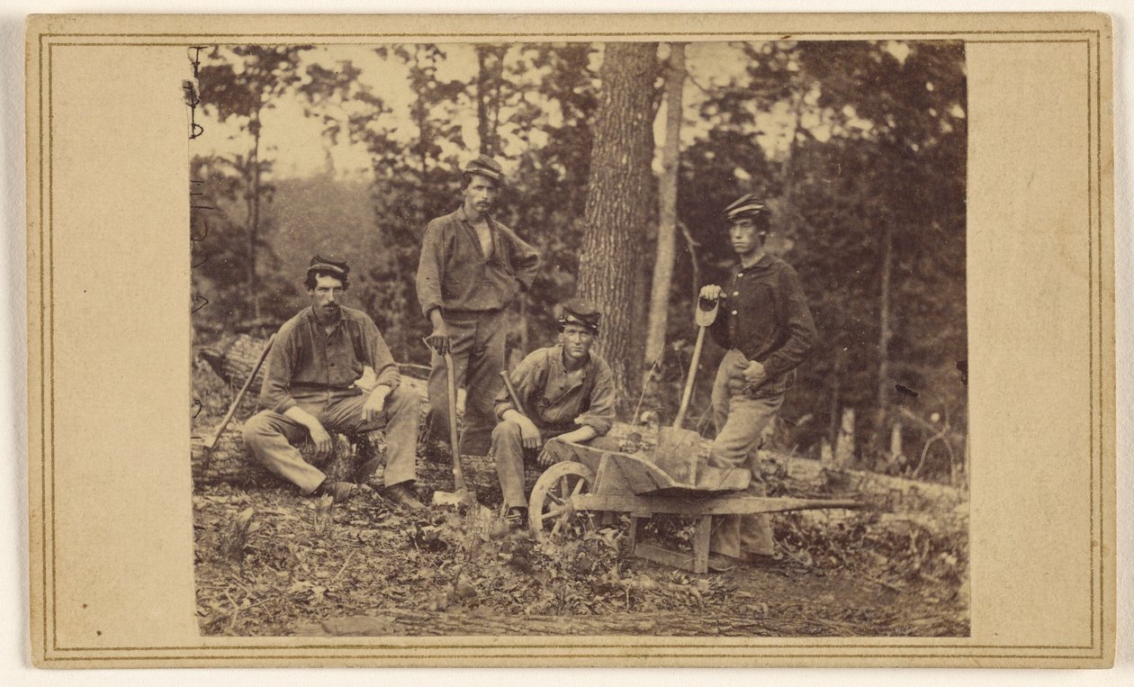 Reparto pionieri del 69° reggimento N.Y.V. da Mathew B. Brady