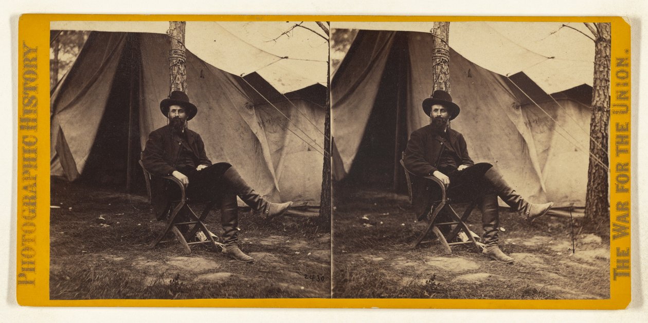 Dana, sottosegretario alla Guerra; foto scattata presso il quartier generale del generale Grant, in Virginia. da Mathew B. Brady