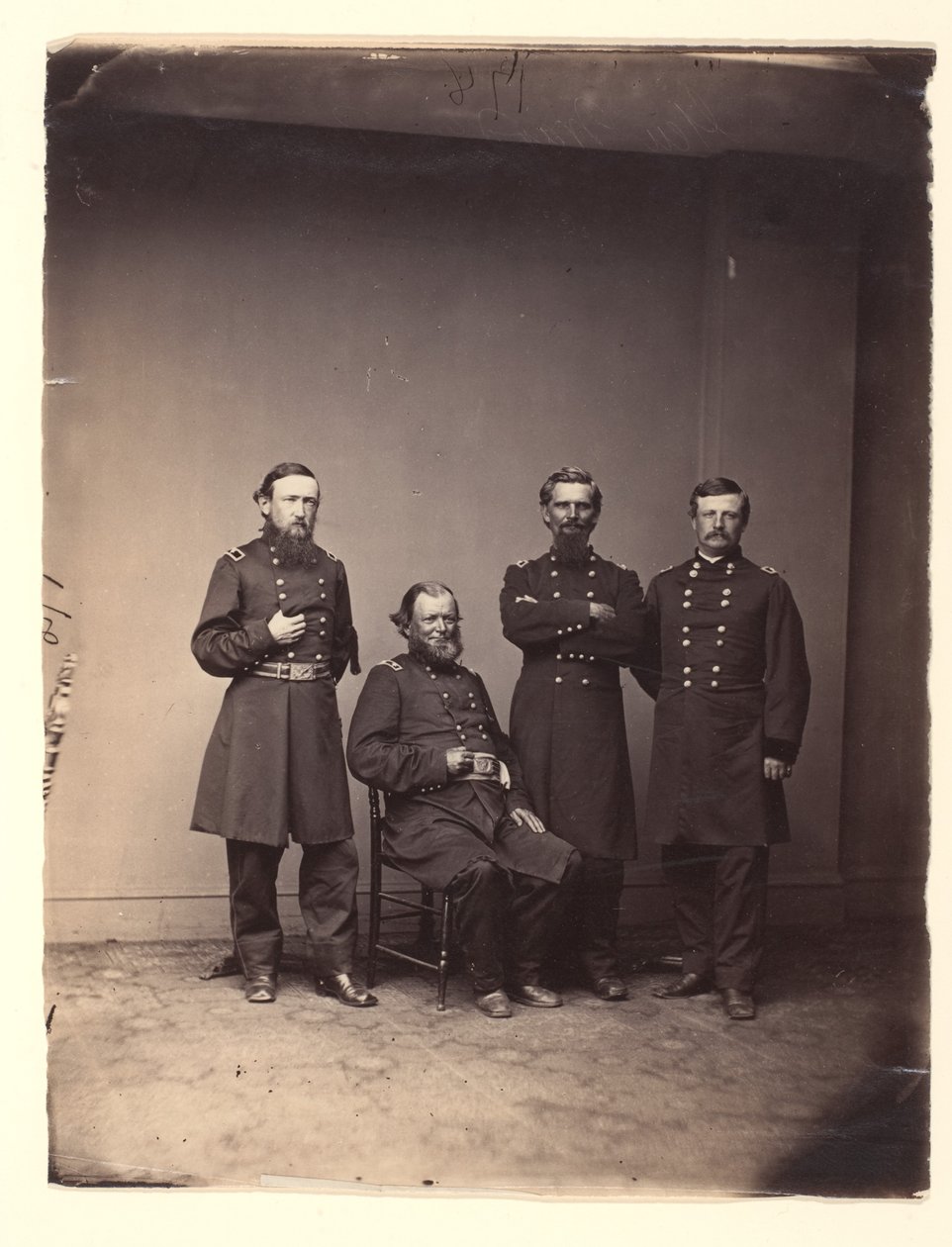 Il generale William Ward e il suo stato maggiore da Mathew B. Brady