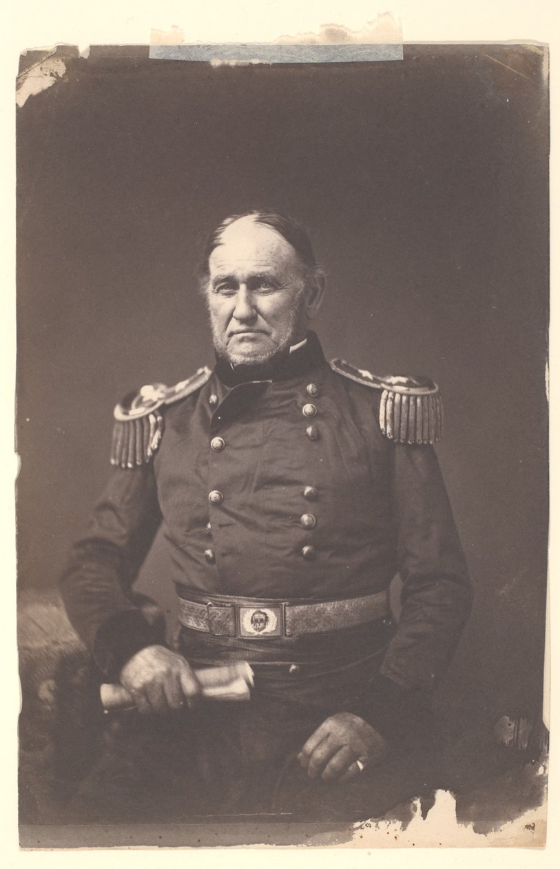 Generale di divisione David E. Twiggs da Mathew B. Brady