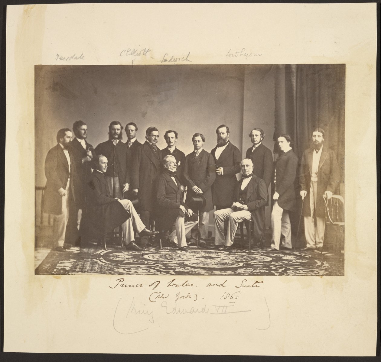 Prince of Wales and Suite (New York). 1860 da Mathew B. Brady