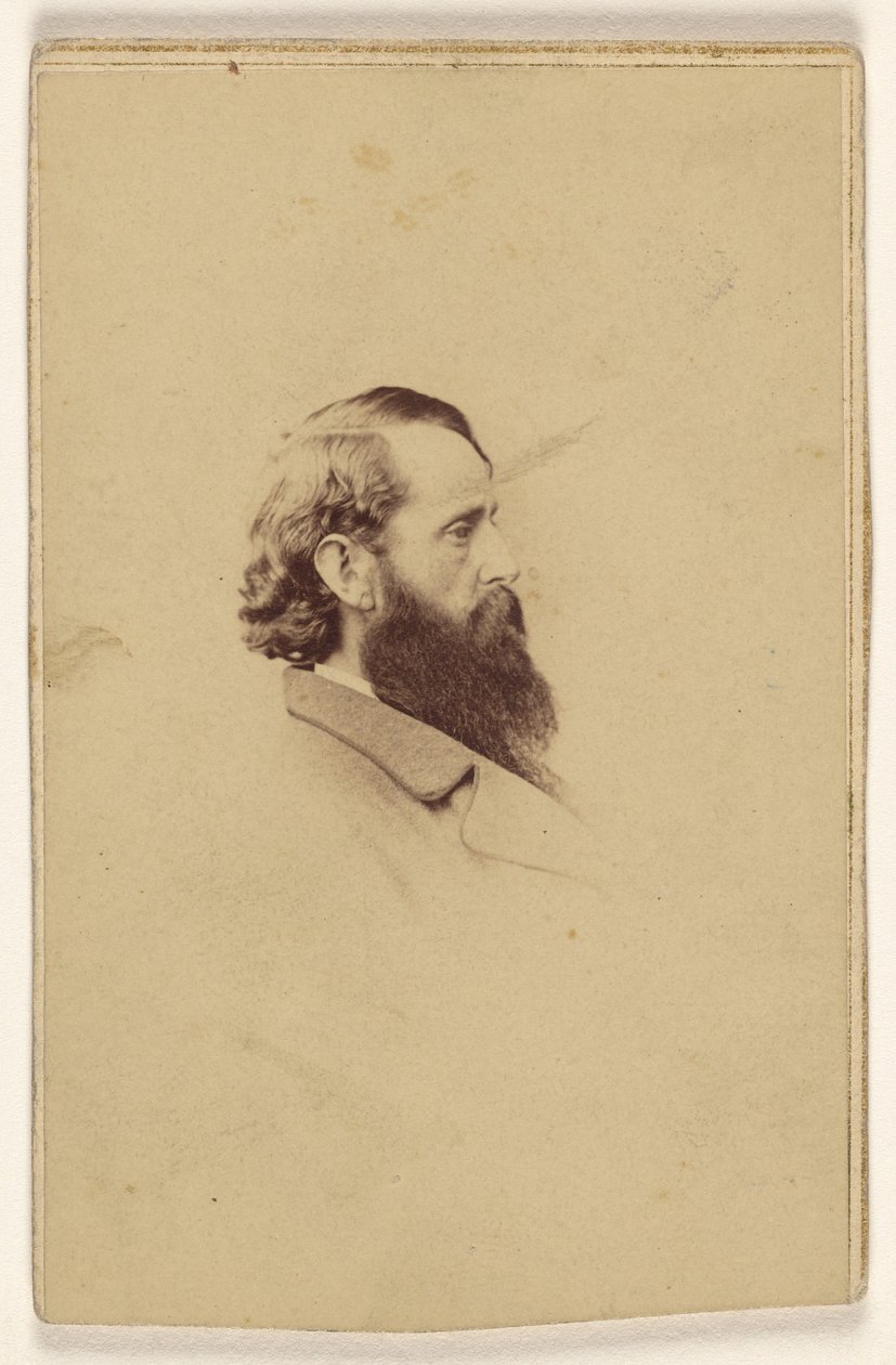[Uomo non identificato con barba lunga di profilo] da Mathew B. Brady