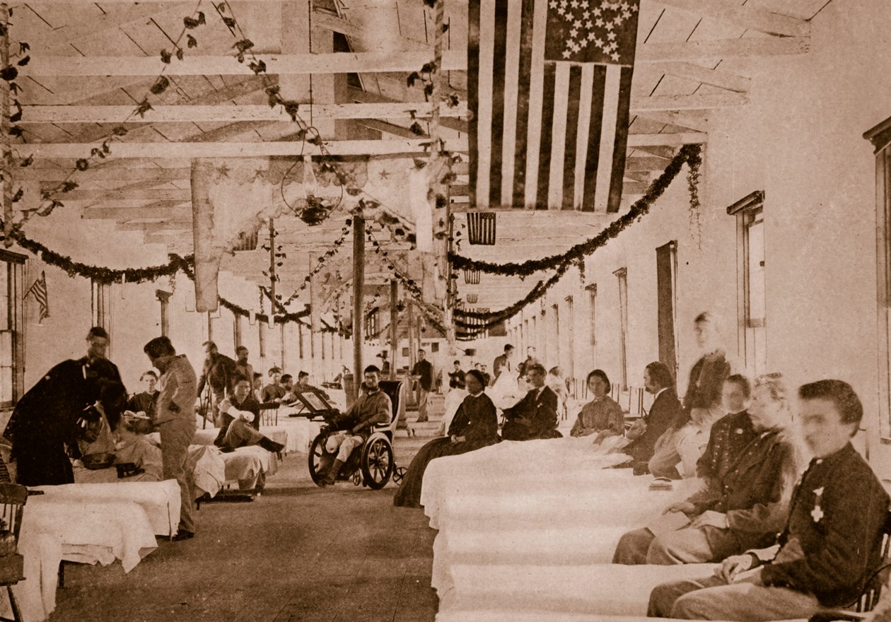 Ospedale militare vicino a Washington, D.C., 1861-65 da Mathew B. Brady