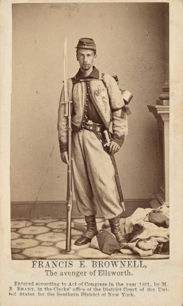 Francis E. Brownell, 1861 (foto) da Mathew Brady