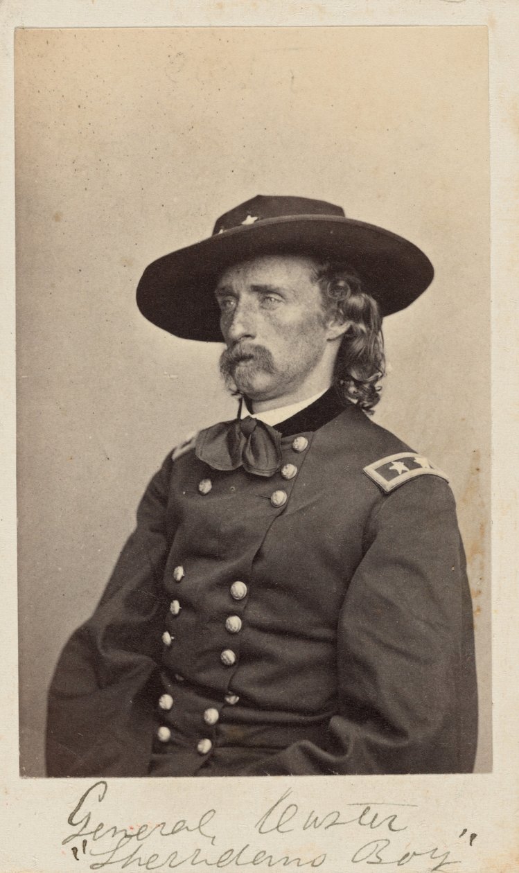 Il generale George Armstrong Custer, 1865 (foto) da Mathew Brady