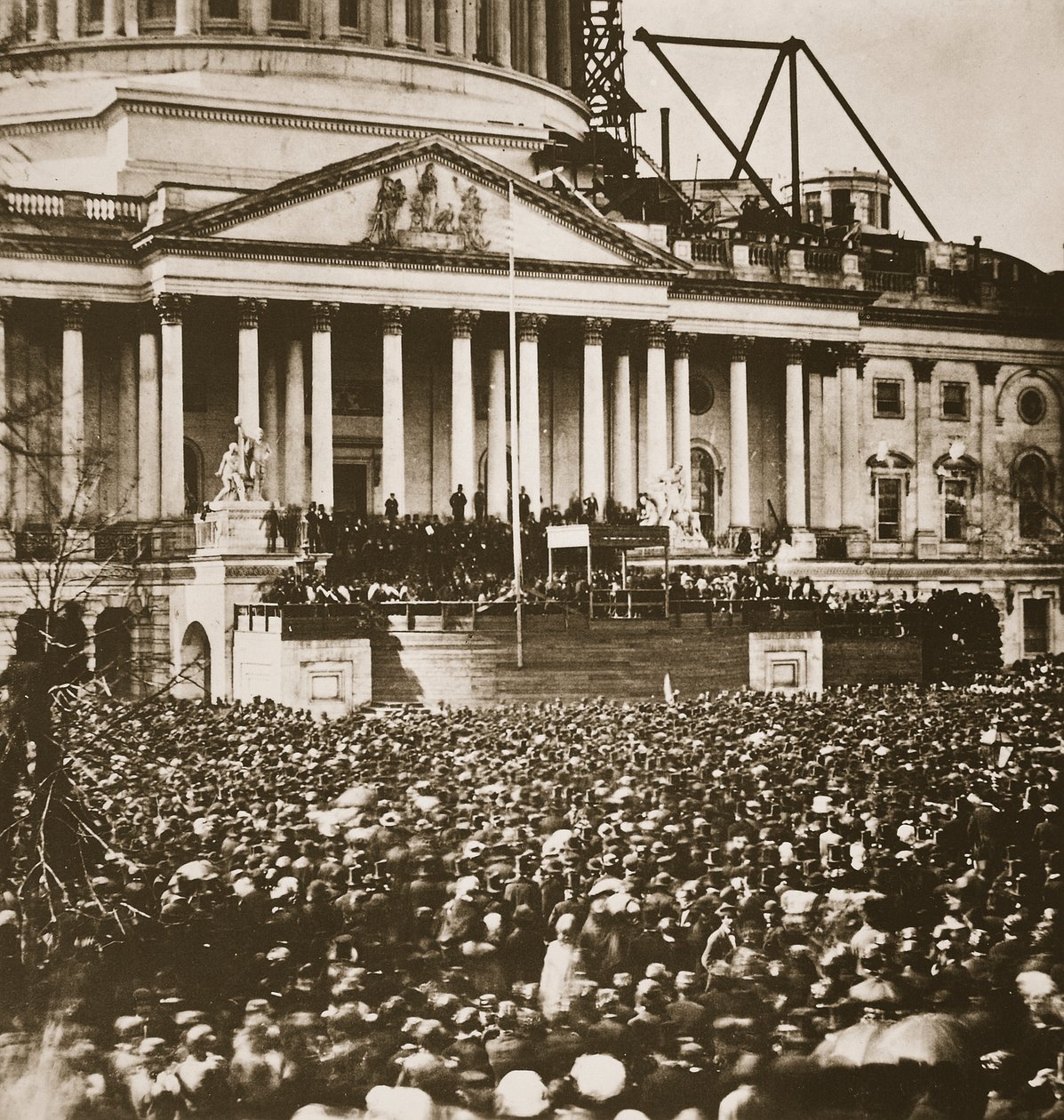 Inaugurazione del Presidente Lincoln, 4 marzo 1861 da Mathew B. Brady