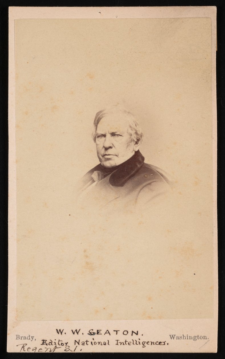 Ritratto di William Winston Seaton 1785-1866, prima del 1866 da Mathew Brady
