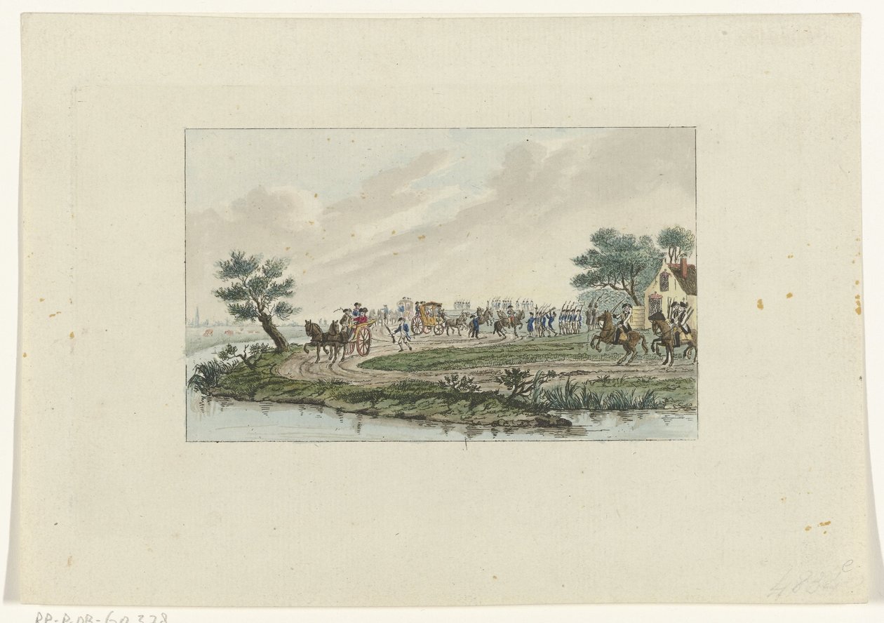 Arresto della principessa a Goejanverwellesluis, 1787 da Mathias de Sallieth
