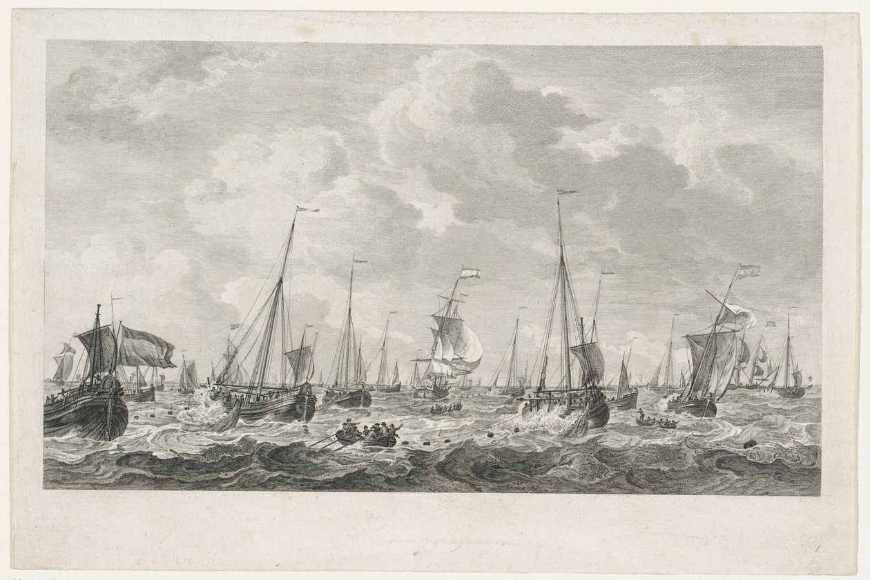 Pesca delle aringhe, 1781 da Mathias de Sallieth