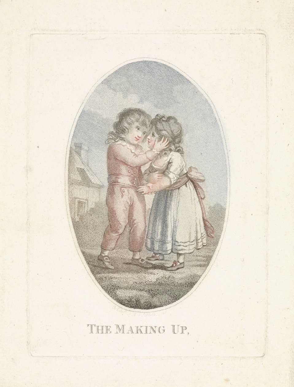 Bambino bacia bambina da Mathias de Sallieth