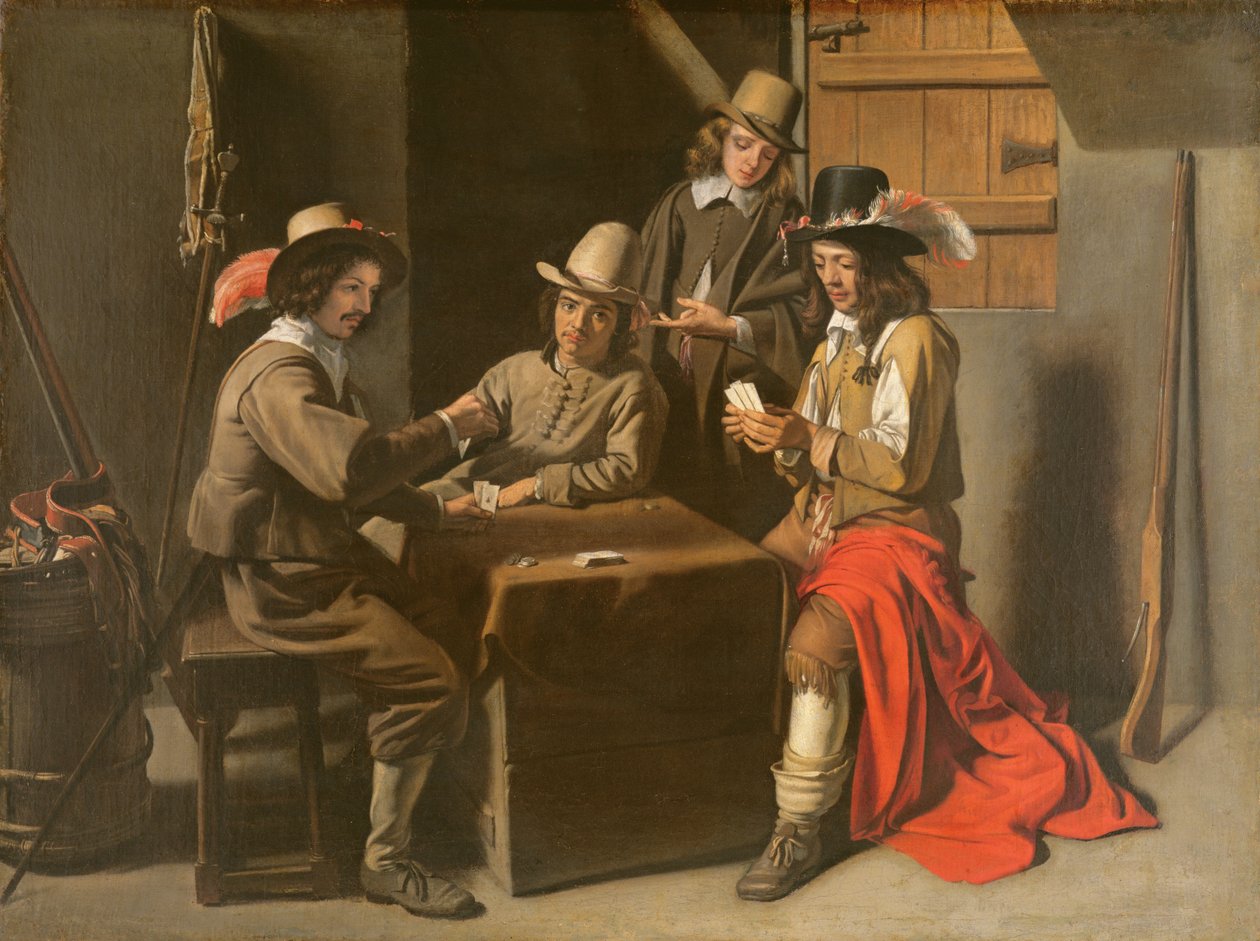 I giocatori, c.1650 da Mathieu Le Nain