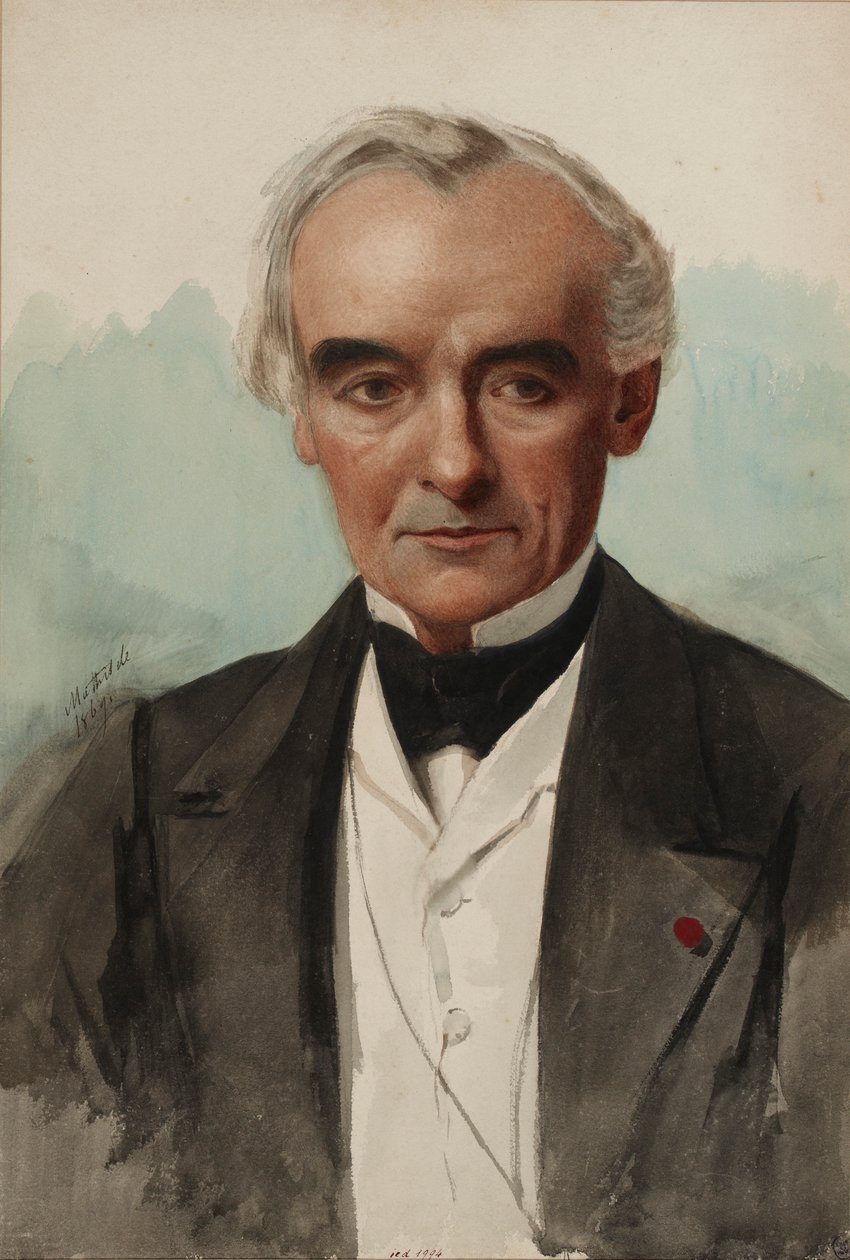 Ritratto dello scrittore Prosper Mérimée 1803-1870, 1869 da Mathilde Bonaparte