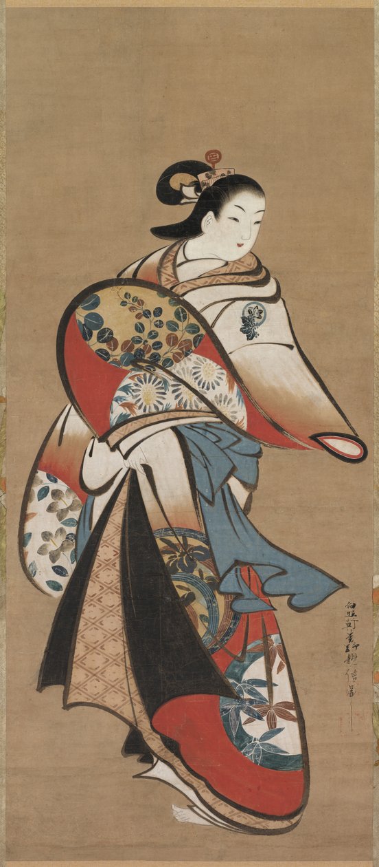 Cortigiana, 1716-1735 da Matsuno Chikanobu