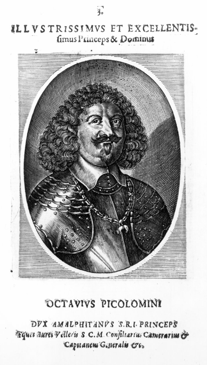 Principe Ottavio Piccolomini, Duca di Amalfi, dopo un ritratto del 1649 da Mattaus the Younger Merian