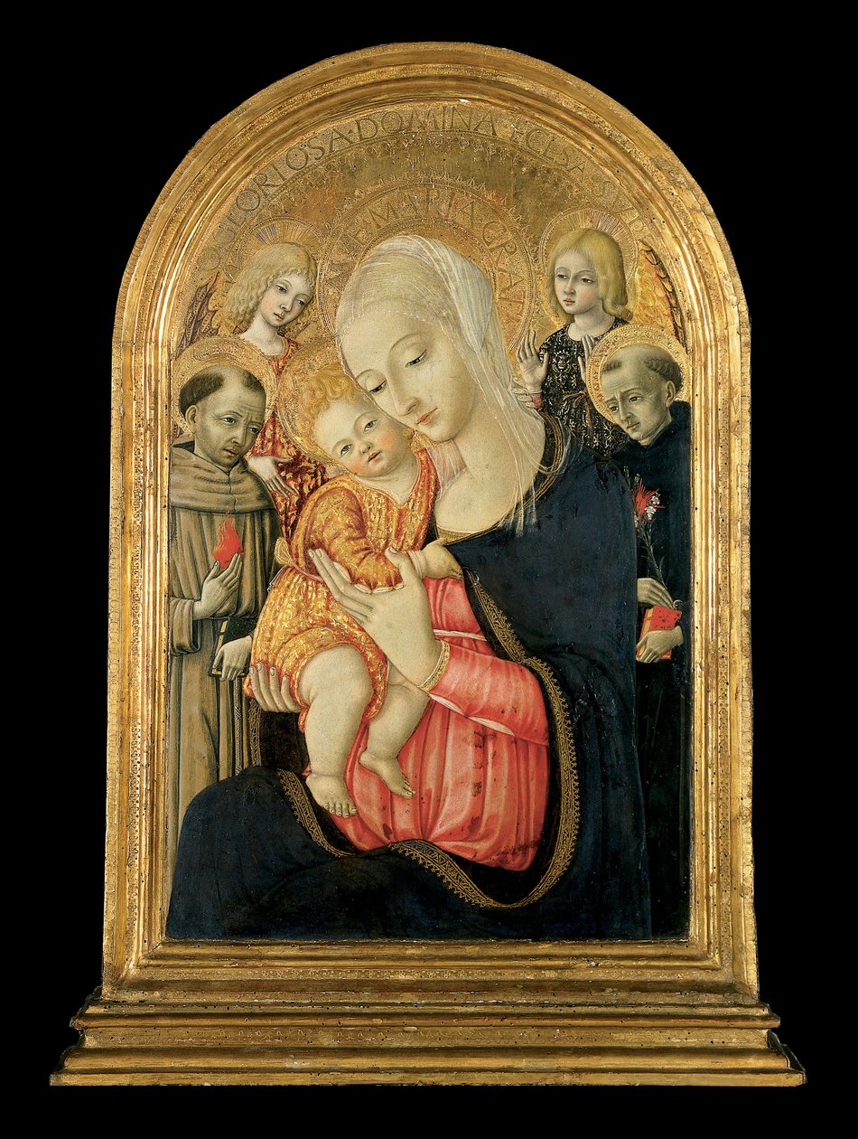 Madonna col Bambino, angeli e santi da Matteo de Giovanni