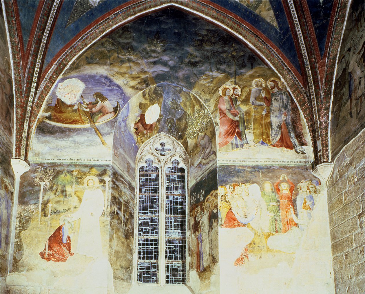 Scene dalla vita di San Giovanni Evangelista, dalla Cappella di San Giovanni, 1347 da Matteo Giovanetti