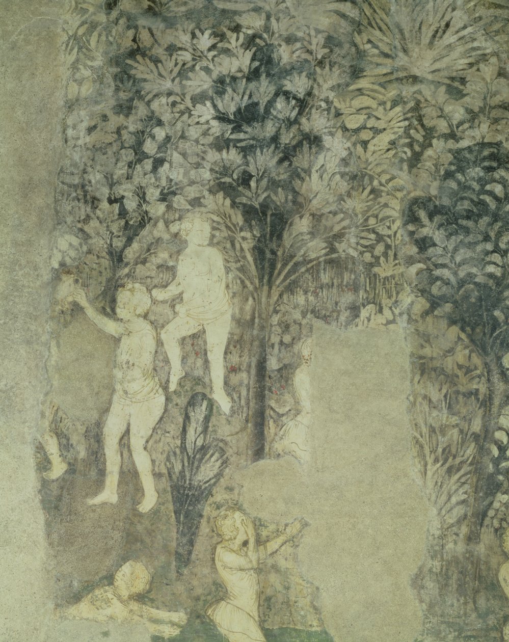 Dettaglio di uomini che fanno il bagno, (dettaglio decorativo) da Matteo Giovanetti